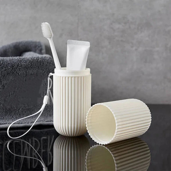 Portable Toothbrush Holder & Toothpaste Storage for Travel