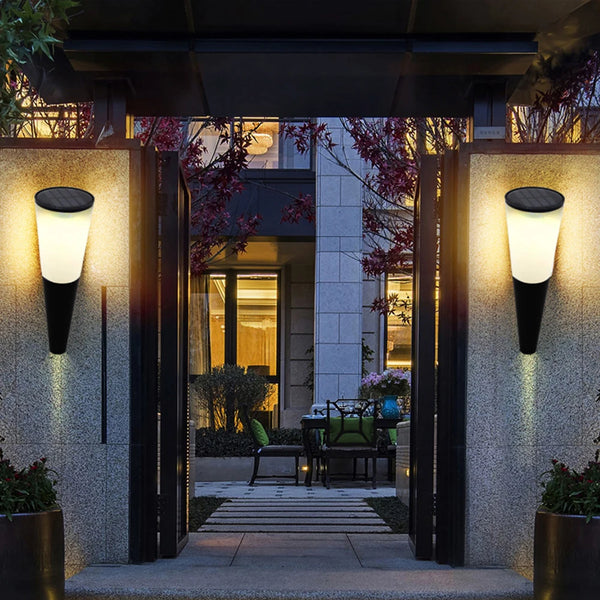 Smart Solar LED Wall Light for Outdoor Garden & Patio Decor