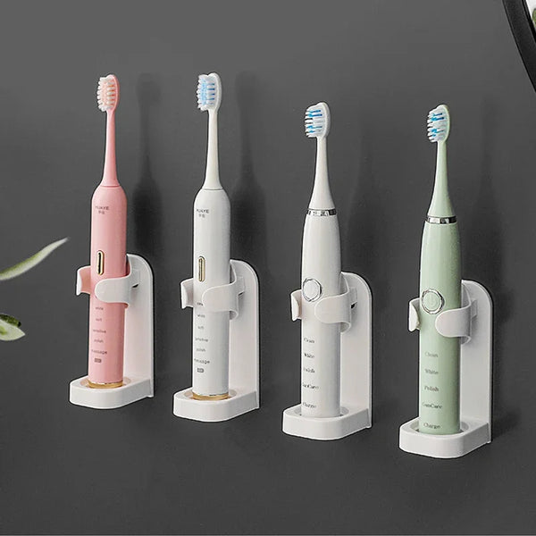 Electric Toothbrush Stand Wall-Mounted Organizer for Bathroom