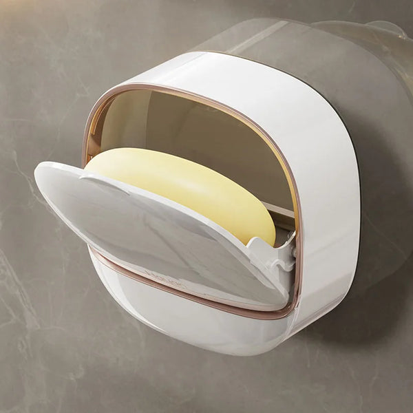 Wall-Mounted Soap Box with Lid