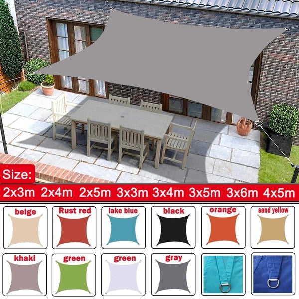 Waterproof Large Sun Shade Canopy for Garden & Patio
