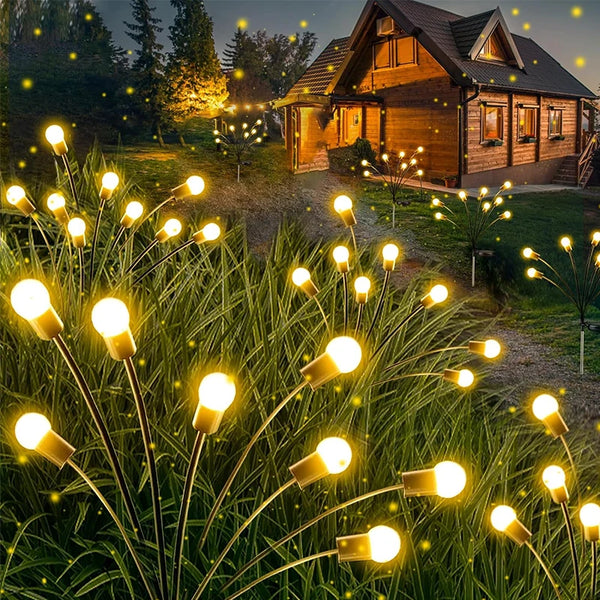 Upgraded Solar Firefly Lights for Vibrant Garden Decoration