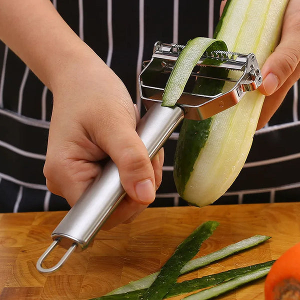 Multifunctional Stainless Steel Kitchen Peeler for Vegetables & Fruits