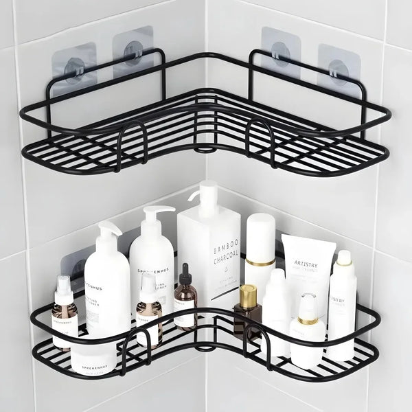 Toilet Storage Rack & No-Drill Corner Shelf for Bathroom