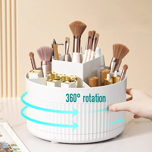 360° Rotating Makeup Storage Box & Organizer