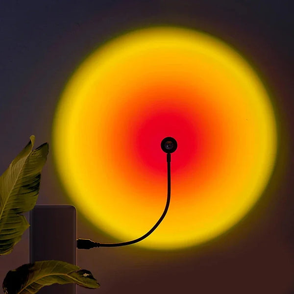 USB Sunset Lamp LED Projector for Bedroom & Room Decor