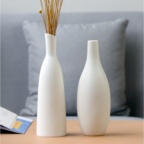 White Ceramic Flower Pot