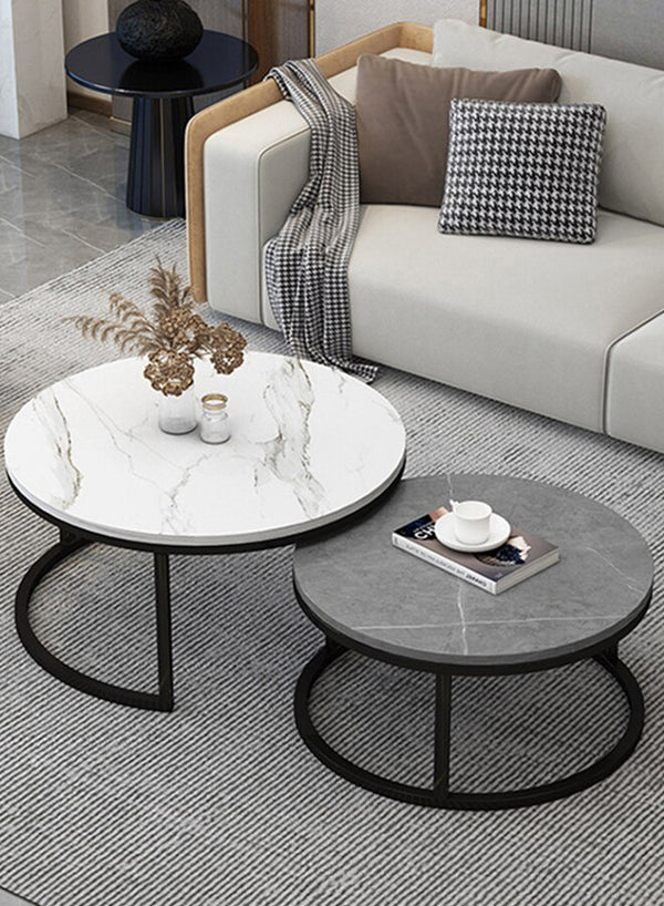 Luxury Round Light Scandinavian Coffee Table