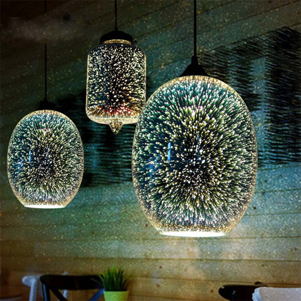 Modern 3D Glass Pendant Lamp